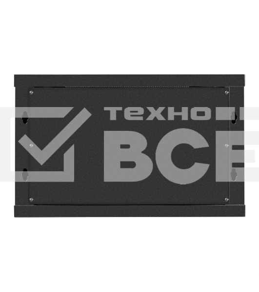 Шкаф телекоммуникационный 19' настенный 6U ExeGate EC-WM-6U.450.G.BLACK (19', 6U, 600x450x370 мм (ШхГхВ), передняя дверь закаленное стекло, съемные боковые панели, пыле- и влагозащита IP23, черный RAL 9004)