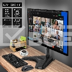 Настольная подставка ExeGate EDM1-3210-11D (для одного монитора 15'-32', VESA 75x75, 100x100, макс. нагрузка 10 кг, наклон -45°/+45°, поворот -45°/+45°, регулировка по высоте, черный), фото23