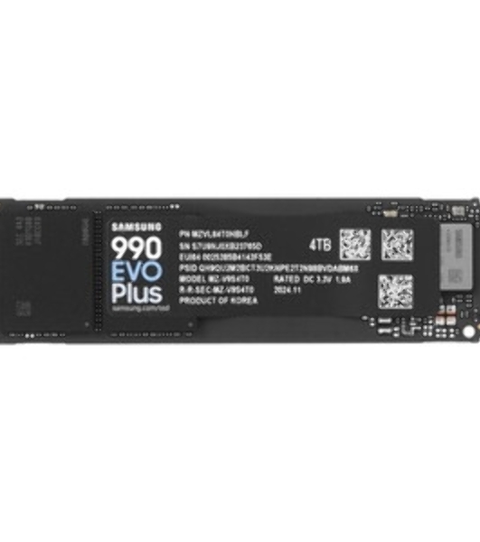 Накопитель SSD Samsung 990 EVO Plus, 4 ТБ, M.2 2280, PCIe 4.0 x4, NVMe 2.0, R/W 7250/6300