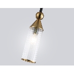 Светильник Ambrella light LH55251 BK/BS/CL черный/латунь/прозрачный E14 max 40W D65*1500, фото4