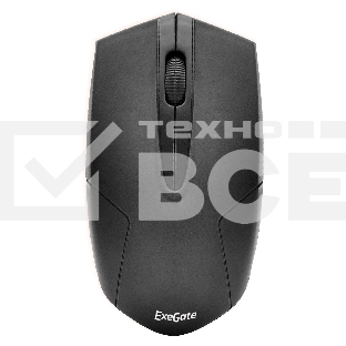 Мышь беспроводная ExeGate Professional Standard SR-9022 черный, 1200 dpi, радиоканал, USB, кнопки - 3