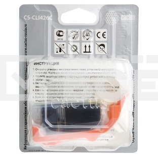 Картридж струйный Cactus CS-CLI426C голубой (8.4 мл.) для CANON Pixma MG5140/5240/6140/8140/MX884