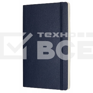 Блокнот Moleskine CLASSIC SOFT QP618B20 130х210мм 192стр. нелинованный мягкая обложка фиксирующая резинка синий сапфир