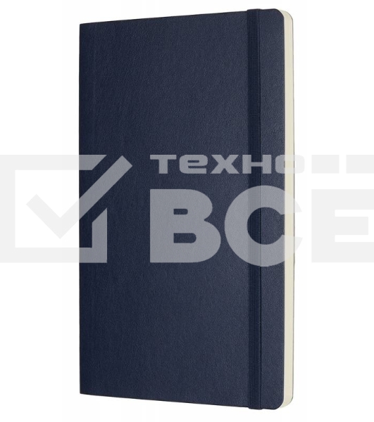 Блокнот Moleskine CLASSIC SOFT QP618B20 130х210мм 192стр. нелинованный мягкая обложка фиксирующая резинка синий сапфир