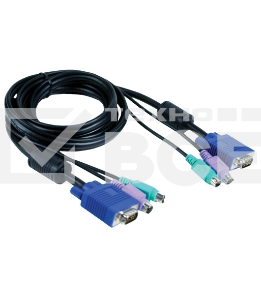 Переключатель D-Link DKVM-CB Кабель KVM длиной 1,8 м с разъемами PS2