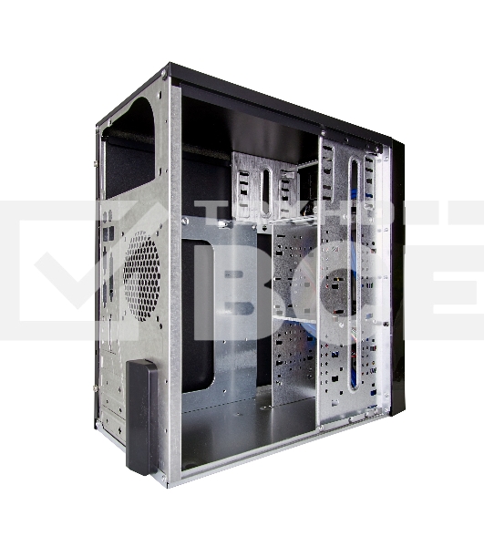 Корпус Exegate EX277435RUS Minitower MA-371X Black, mATX UN400, 120мм 2*USB+2*USB3.0, Audio