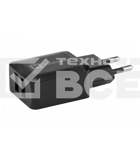 Сетевое зарядное устройство Harper WCH-8220 черный 2xUSB 2.4A