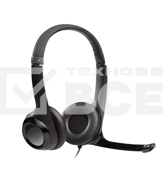 Гарнитура Logitech Headset Logitech H390 USB черный