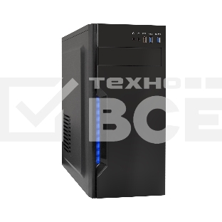 Компьютерный корпус ExeGate XP-333U черный, Miditower ATX, <XP450, Black,120mm>, 1*USB+2*USB3.0, Audio