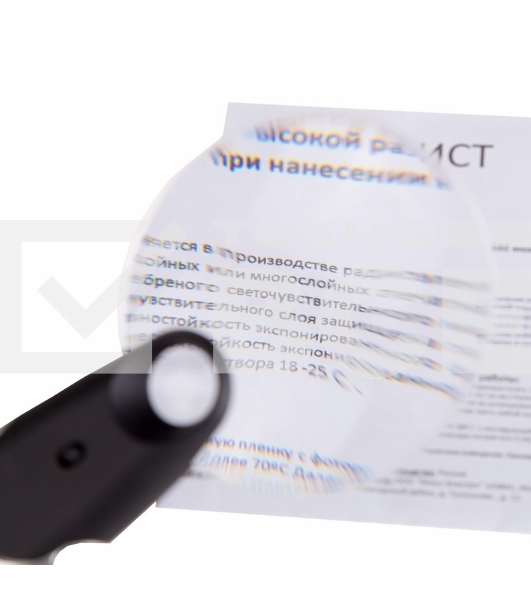 Лупа с LED подсветкой Rexant, с кратностью 2х/6х 12-0408