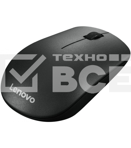 Мышь беспроводная Lenovo 400 черный, 1200 dpi, радиоканал, USB, кнопки - 3
