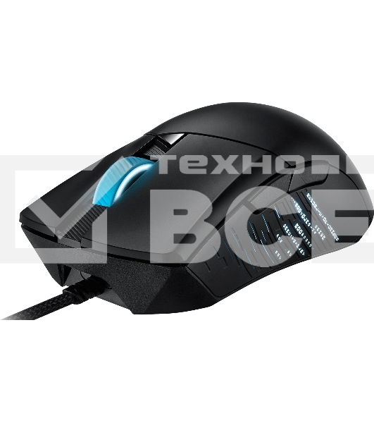 Мышь проводная ASUS ROG Gladius III черный, 19000 dpi, USB, кнопки - 6