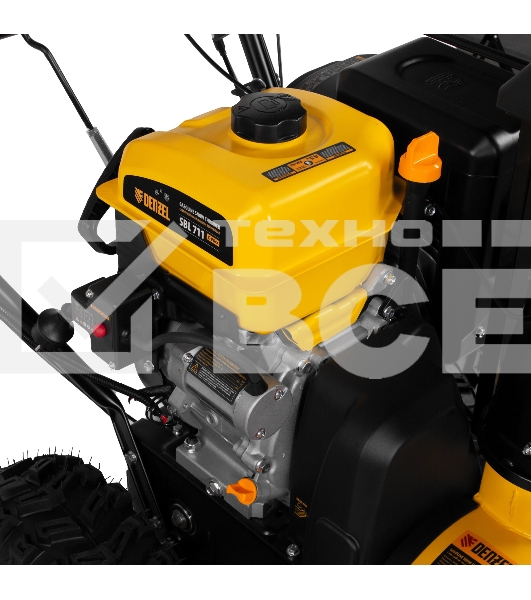Бензиновая снегоуборочная машина SBL 711D PRO, 302cc, эл.старт, фара, обогрев, блок. дифф.  Denzel