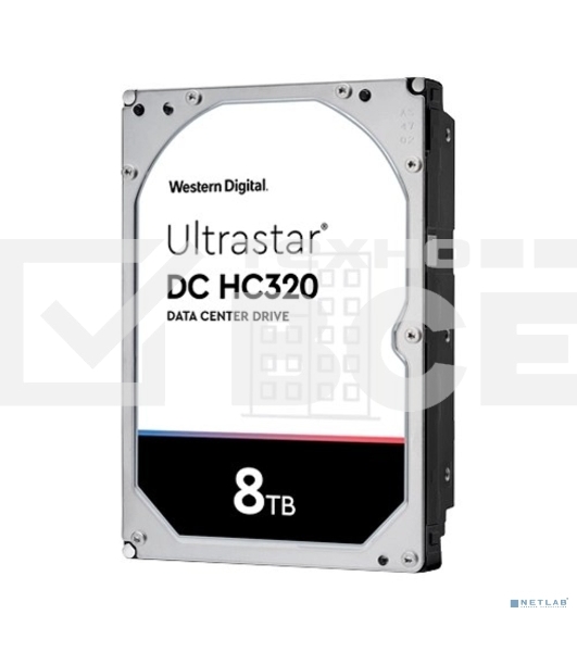 Жесткий диск для сервера WD/HGST Ultrastar 7K8 (3.5’’, 8TB, 256MB, 7200 RPM, SAS 12Gb/s, 512E SE), SKU: 0B36400