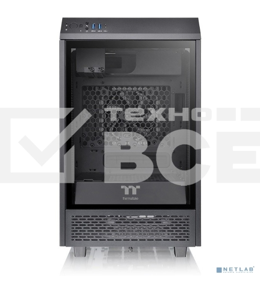 Корпус Thermaltake The Tower 100 черный без БП ATX 2x120mm 2xUSB3.0 1xUSB3.1 audio bott PSU