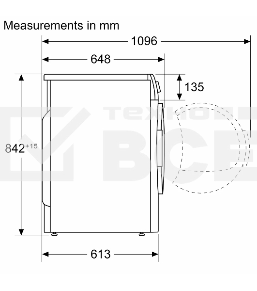 Сушильная машина с тепловым насосом Bosch WQG1420AME