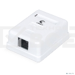 Розетка компьютерная Cabeus WS-8P8C-Cat.5e-1 RJ-45, категория 5e, одинарная, внешняя, Dual IDC, фото 1