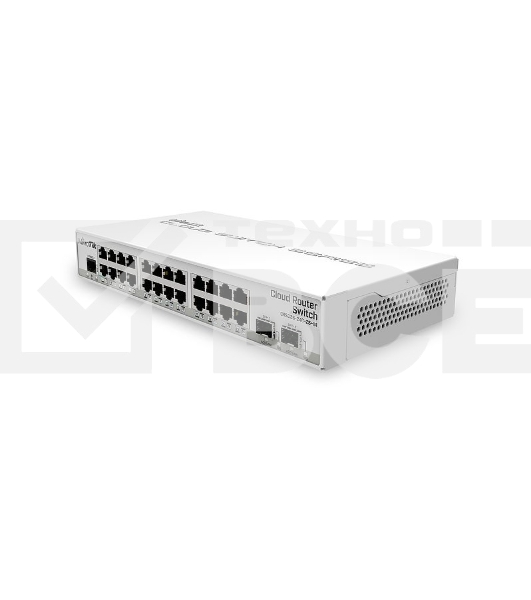 Коммутатор Mikrotik CRS326-24G-2S+IN with 800 MHz CPU, 512MB RAM, 24xGigabit LAN, 2xSFP+ cages, RouterOS L5 or SwitchOS (dual boot), desktop case, PSU