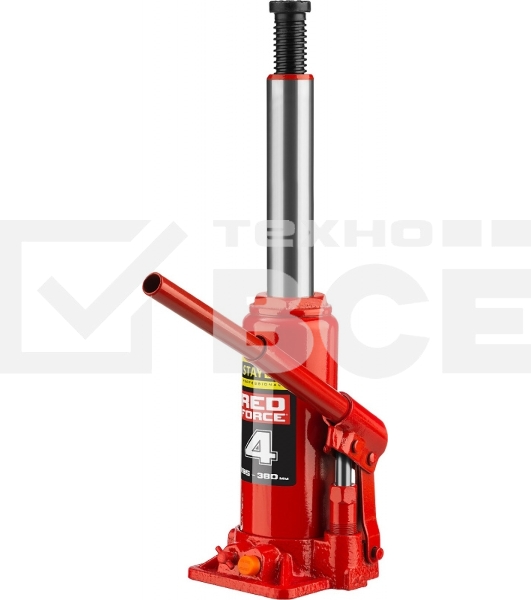 Домкрат STAYER 43160-4_z01гидравлический бутылочный red force 4т 195-380мм