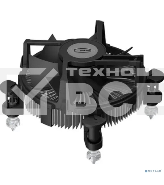 Кулер для процессора PCCooler R94-V2 серебристый/черный 94мм алюминий 2400rpm 27.3db 4-pin 65W 56мм