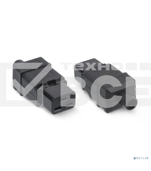 Вилка Cabeus, вилка IEC 320 C19, 16А, для кабеля, : черный