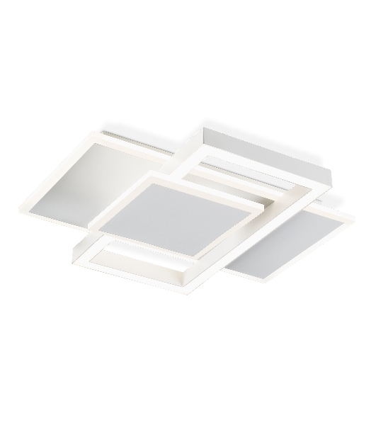Потолочный светодиодный светильник Ambrella light FA1021/3 WH белый 50W 3000K-6400K 380*345*75 (ПДУ ИК)