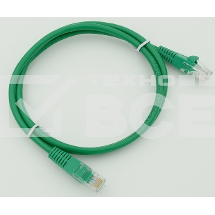 Сетевое оборудование  Patchcord molded 5E Copper 1m Green