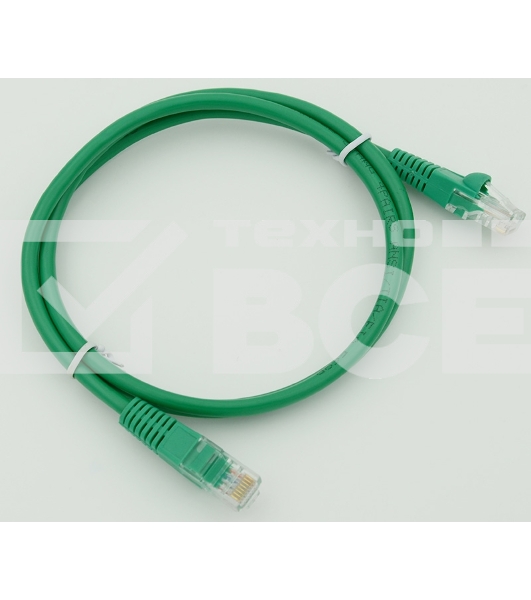 Сетевое оборудование  Patchcord molded 5E Copper 1m Green