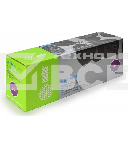 Картридж лазерный Cactus CS-TN241C голубой (1400 стр.) для Brother HL-3170CDW