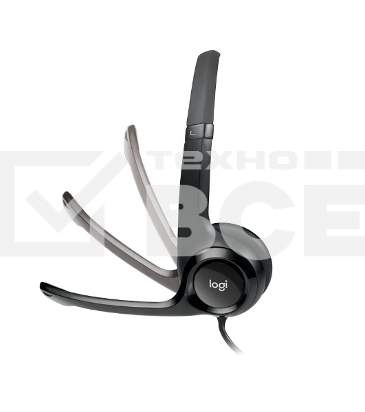 Гарнитура Logitech Headset Logitech H390 USB черный