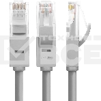 Патч-корд Greenconnect PROF категории 7 ethernet 0.3m F/FTP, RJ45, CU, 28 AWG, литой, пряGreenconnect Патч-корд прямой 2.5m, UTP кат.5e, серый, позолоченные контакты, 24 AWG, литой, GCR-51080 ethernet high speed 1 Гбит/с, RJ45, T568B  Greenconnect Патч-ко, фото2
