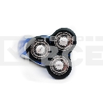 Бритва Centek CT-2170 (синий) ротор 3D, +ВЛАЖНОЕ БРИТЬЁ, 3 плав.головки, 2-ные лезвия, до 50 мин раб, фото4