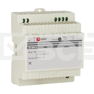 Блок питания 24В DR-30W-24 EKF dr-30w-24