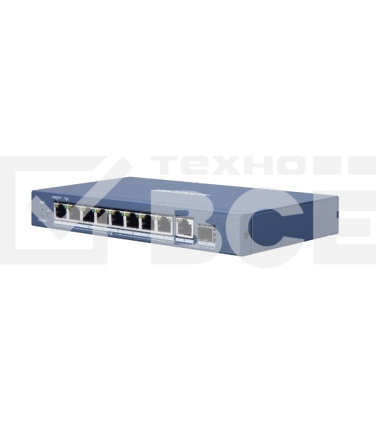 Коммутатор Hikvision DS-3E0510P-E 9G 1SFP 8PoE+ 110W неуправляемый