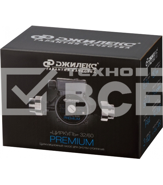Насос циркуляционный Джилекс Циркуль 32/60 PREMIUM 100Вт 4200л/час (3261)