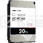 Жесткий диск Western Digital HDD  SATA 20Tb Ultrastar DC HC560 0F38785 7200 6Gb/s 512Mb 1 year ocs (analog WUH722020ALE6L4), фото 1