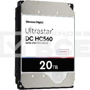 Жесткий диск/ HDD WD SATA 20Tb Ultrastar DC HC560 0F38785 7200 6Gb/s 512Mb 1 year ocs (analog WUH722020ALE6L4)