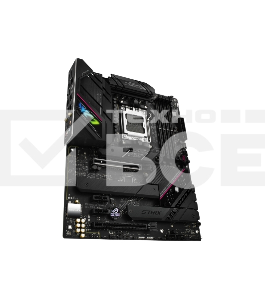 Материнская плата ASUS ROG STRIX B650E-F GAMING WIFI, AM5, AMD B650, 4xDDR5, 4xSATA, 3xM.2, 1xPCI-E 5.0 x16, 1xPCI-E 4.0 x4, 2xPCI-E x1, 1xHDMI, 1xDP, 1x 2.5Gb LAN, 4xUSB-A 2.0, 4xUSB-A 3.2 Gen 1, 2xUSB-A 3.2 Gen 2, 1xUSB-C 3.2 Gen 2, 1xUSB-C 3.2 Gen 2x2,
