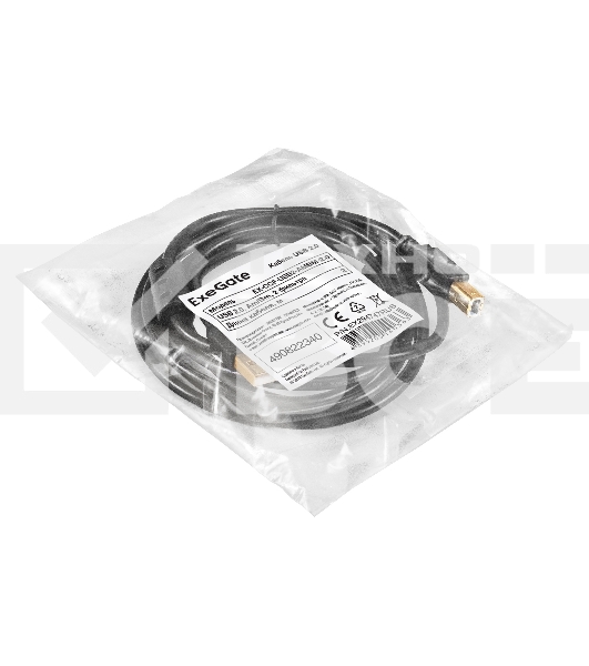 Кабель USB 2.0 ExeGate EX-CCF-USB2-AMBM-2.0 (Am/Bm, 2,0м, 2 фильтра)