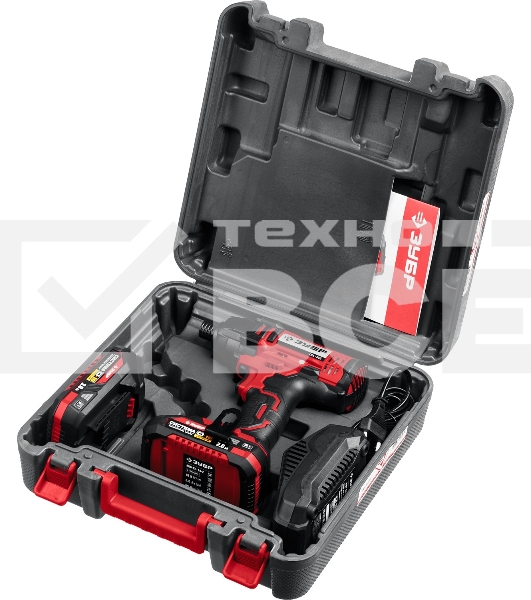 Винтоверт ЗУБР 18В, 2 АКБ (2Ач), в кейсе, ударный. ГВЛ-255-22