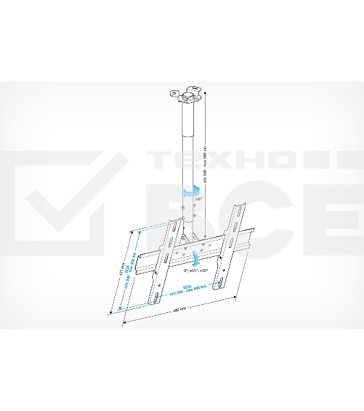 Кронштейн для телевизора Holder PR-101-B черный 32