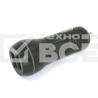 Автомобильное зарядное устройство AMPERIN CCB-2USB USB 1 DC 5V/2.1A USB 2 5V/1A Черный