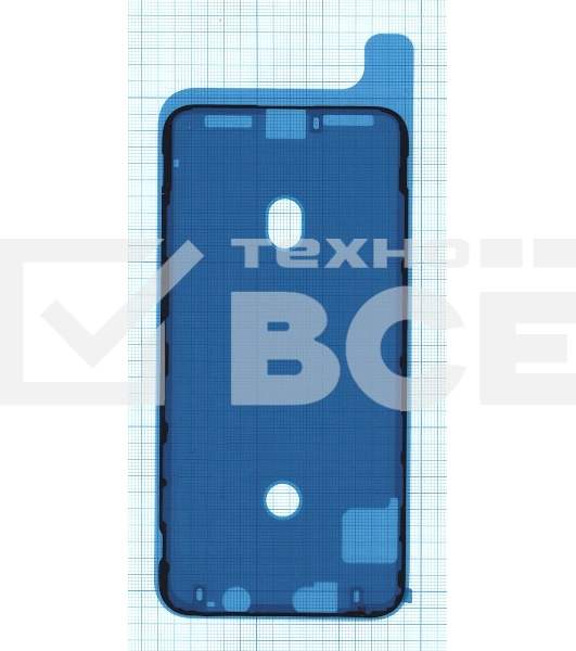 Водозащитная прокладка (проклейка) для iPhone XS MAX, черная