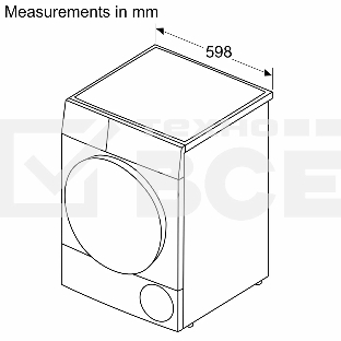 Сушильная машина с тепловым насосом Bosch WQG1420AME