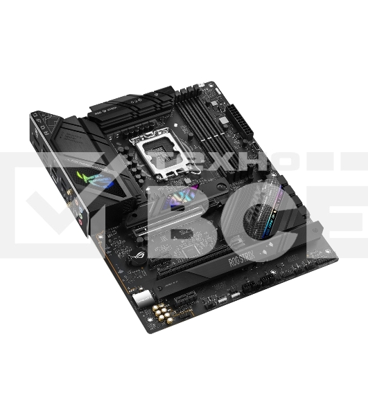 Материнская плата ASUS ROG STRIX B760-F GAMING WIFI, LGA 1700, Intel B760, 4xDDR5, 4xSATA, 3xM.2, 1xPCI-E 5.0 x16, 1xPCI-E 3.0 x4, 1xHDMI, 1xDP, 1x 2.5Gb LAN, 1xUSB-A 3.2 Gen 2, 6xUSB-A 3.2 Gen 1, 1xUSB-C 3.2 Gen 2x2, 5x3.5 мм, 7.1, Standard-ATX