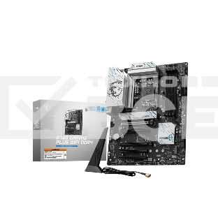 Материнская плата MSI B760 GAMING PLUS WIFI DDR4, LGA 1700, Intel B760, 4xDDR4, 4xSATA, 2xM.2, 1xPCI-E 4.0 x16, 1xPCI-E 4.0 x4, 3xPCI-E 3.0 x1, 1xHDMI, 1xDP, 2xUSB 3.2 Gen 2, 4xUSB 2.0, 1xUSB 3.2 Gen 2, 1x 2.5Gb LAN, 5x3.5 мм, 7.1, ATX