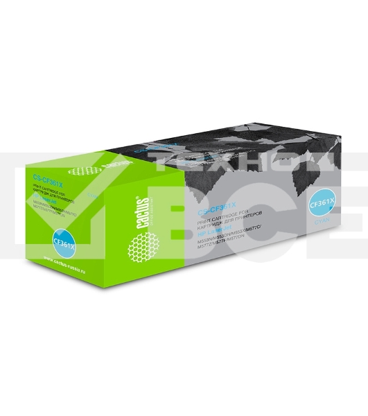 Картридж лазерный Cactus CS-CF361X голубой (9500 стр.) для HP CLJ M552dn/M553dn