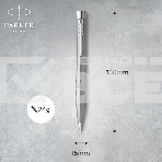 Ручка шариковая Parker Urban Core K314 (CW2143641) Metro Metallic CT M син. черн. подар.кор., фото4