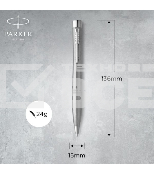 Ручка шариковая Parker Urban Core K314 (CW2143641) Metro Metallic CT M син. черн. подар.кор.