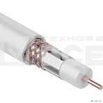 Кабель коаксиальный Rexant RG-6U+Cu, 75 Ом, Cu/Al/Cu, 64%, бухта 100 м, белый, фото5